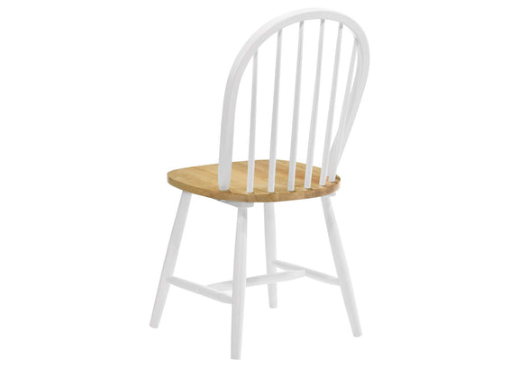 4129 Cinder Wood Dining Side Chair White (Set of 4)