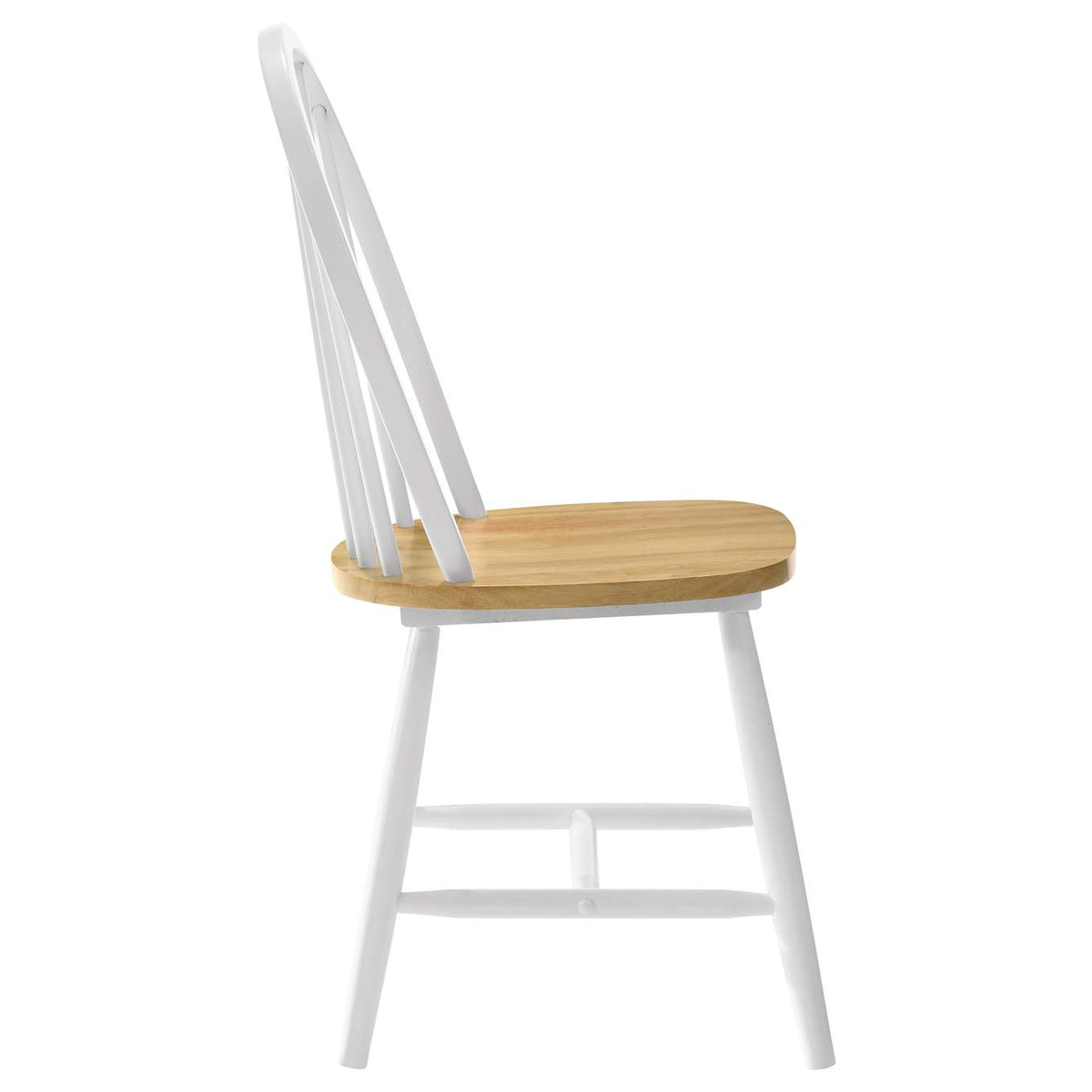 4129 Cinder Wood Dining Side Chair White (Set of 4)