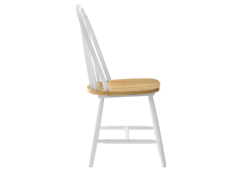 4129 Cinder Wood Dining Side Chair White (Set of 4)