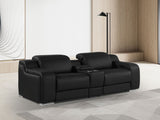 1116 - 3-Piece Modular Power Reclining Console Loveseat In With 2 Power Recliners & Power Headrests
