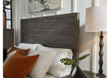 8TR9B7 Townsend Solid Wood Low - Profile Bed In Gunmetal
