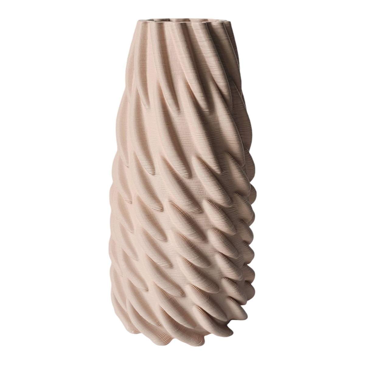 Havant Large 3D Printed Vase - Pink