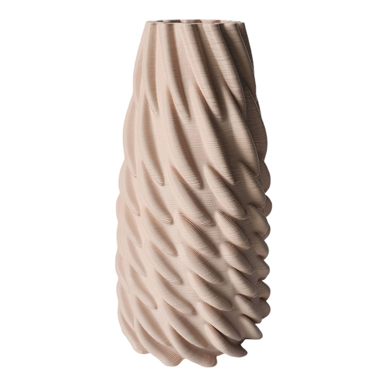 Havant Large 3D Printed Vase - Pink