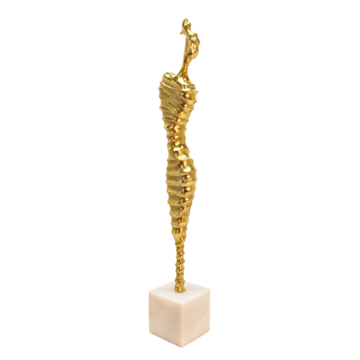 Metal Modern Female Mummy Deco 27" - Gold