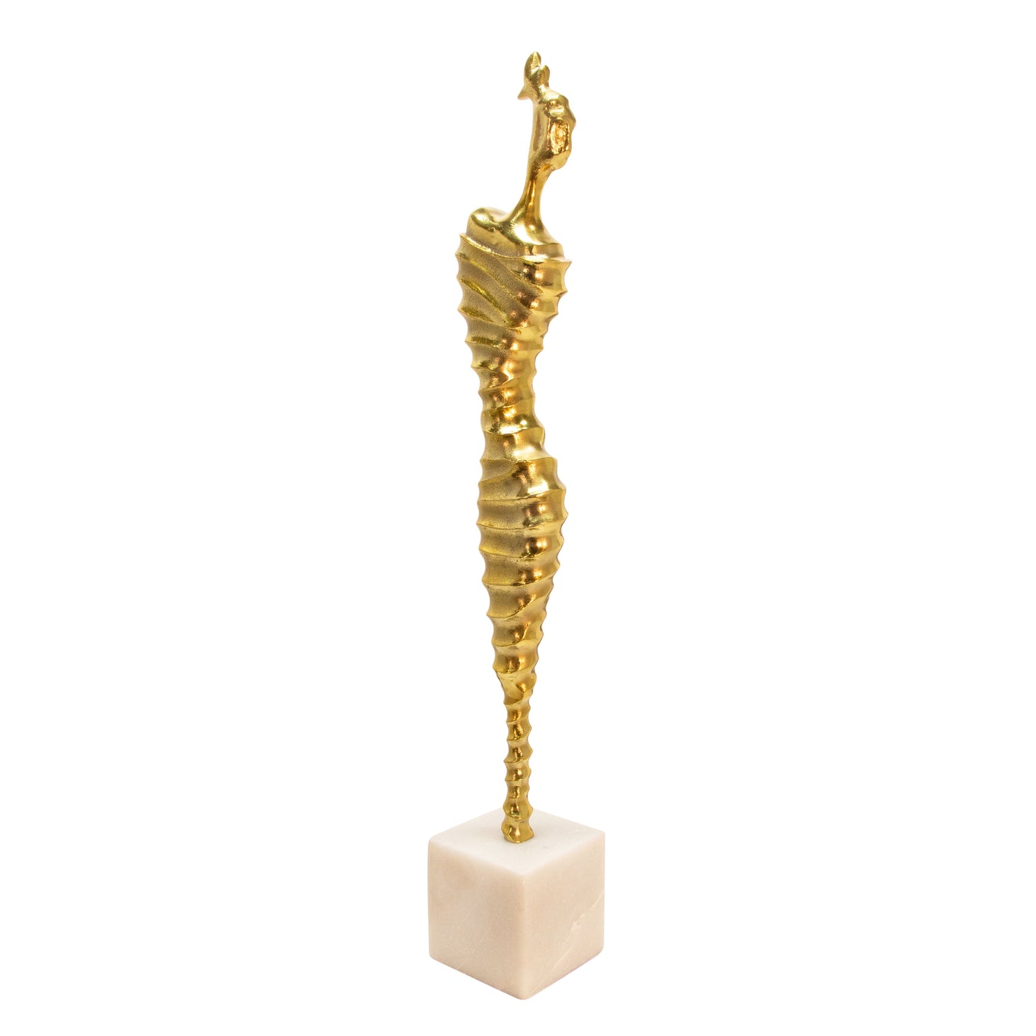 Metal Modern Female Mummy Deco 27" - Gold