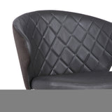 Ava - Dining Chair - Black Powder / Gray
