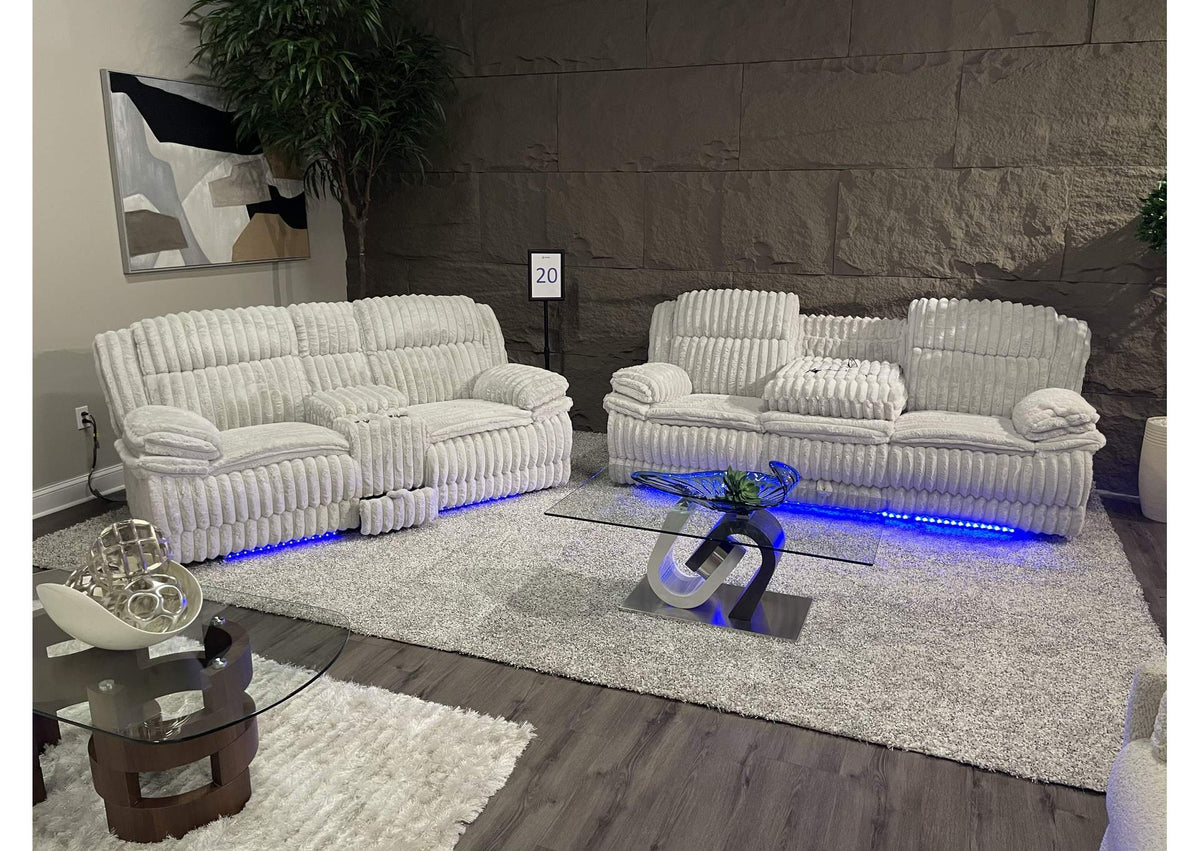U8686-BLACK_P1-PRS_PCRLS_W_LED U8686 BLACK POWER REC SOFA WITH LED - POWER CONSOLE REC LOVESEAT W - LED