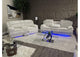 U8686-BLACK_P1-PRS_PCRLS_W_LED U8686 BLACK POWER REC SOFA WITH LED - POWER CONSOLE REC LOVESEAT W - LED