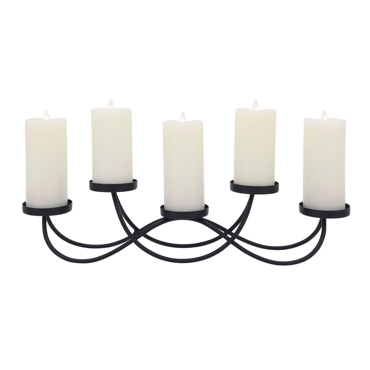 Metal 5-Pillar Holders 24" - Black