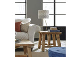 8W6822 Harby Reclaimed Wood Square Side Table In Rustic Tawny