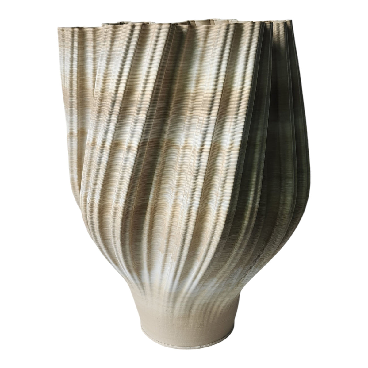 Hinckley 3D Printed Vase - Tan