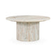 Amberly - Marble Round Coffee Table - Rusty Gray