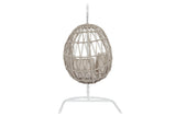 Dana - Rope Hanging Club Chair, With Self Welt - Linen Canvas