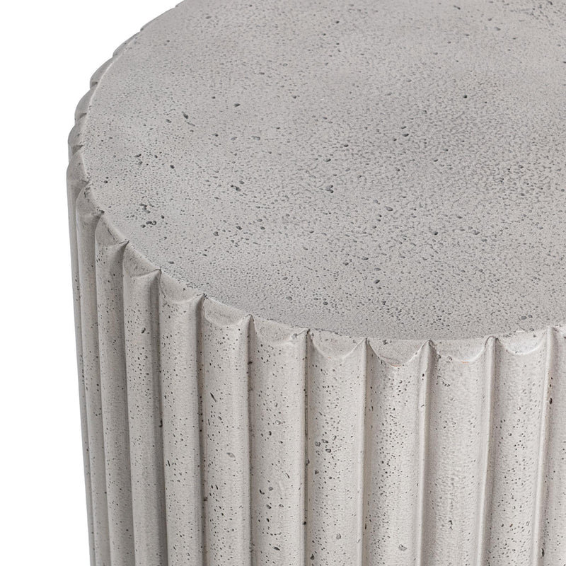 Givens - Outdoor Accent Table - Light Gray