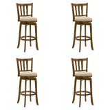 Wren - Modern Farmhouse Swivel Wood Bar Height Kitchen Bar Stool