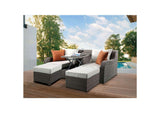 45010 Salena Patio Sofa with 2 Pillows and 2 Ottomans