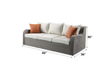 45010 Salena Patio Sofa with 2 Pillows and 2 Ottomans