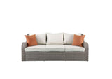 45010 Salena Patio Sofa with 2 Pillows and 2 Ottomans