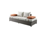 45015 Salena Patio Sofa with 2 Pillows and Ottoman
