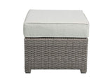 45015 Salena Patio Sofa with 2 Pillows and Ottoman