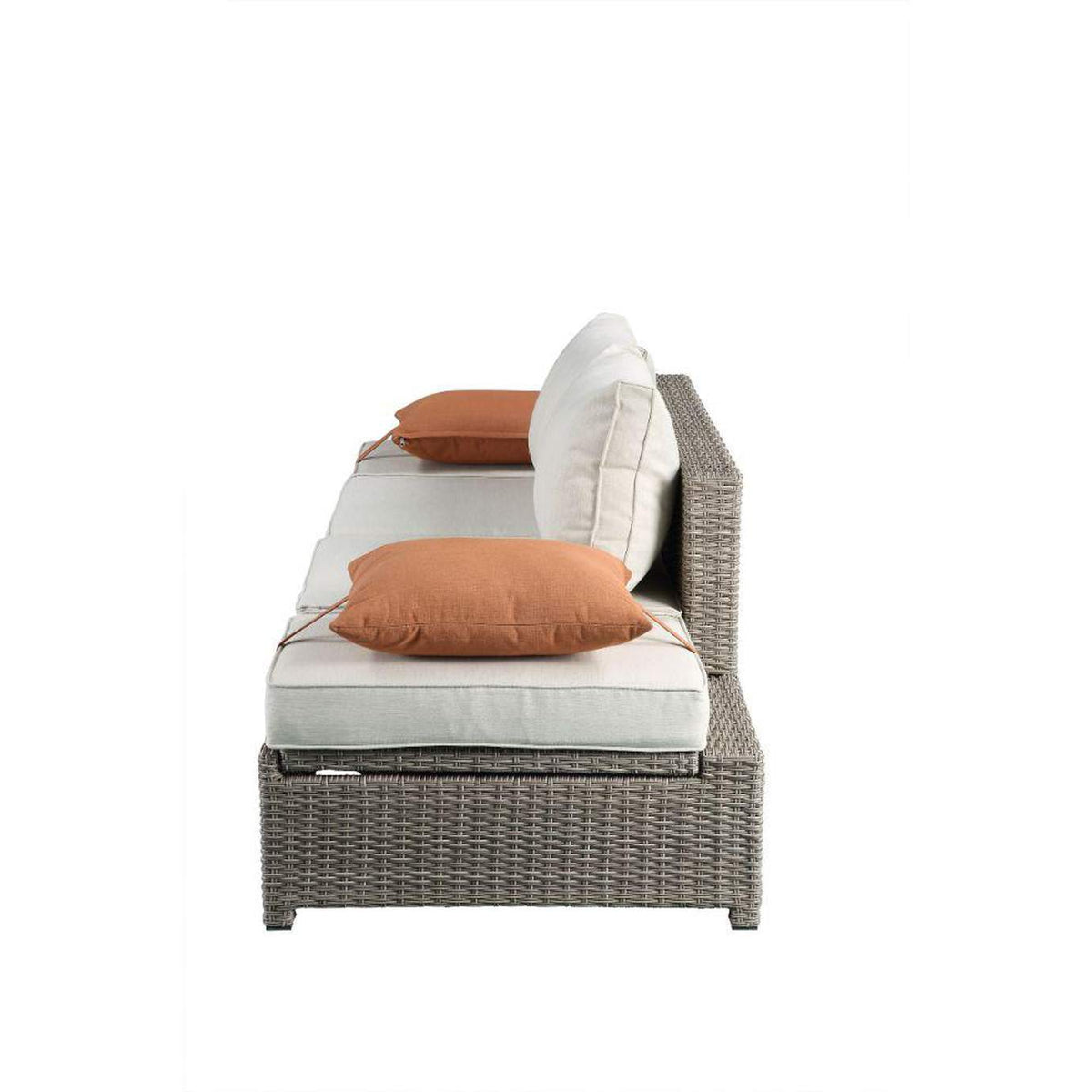 45015 Salena Patio Sofa with 2 Pillows and Ottoman