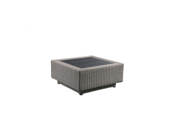 45020 Salena Patio Sectional Sofa with 4 Pillows and Coffee Table