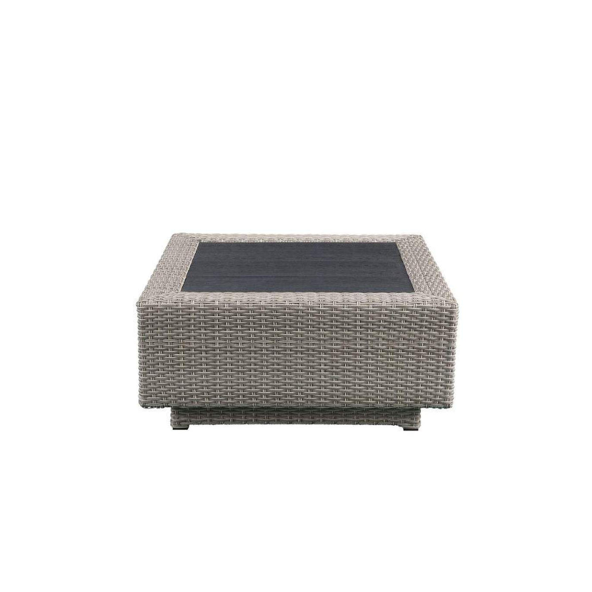 45020 Salena Patio Sectional Sofa with 4 Pillows and Coffee Table