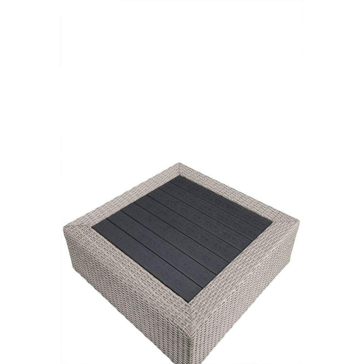 45020 Salena Patio Sectional Sofa with 4 Pillows and Coffee Table