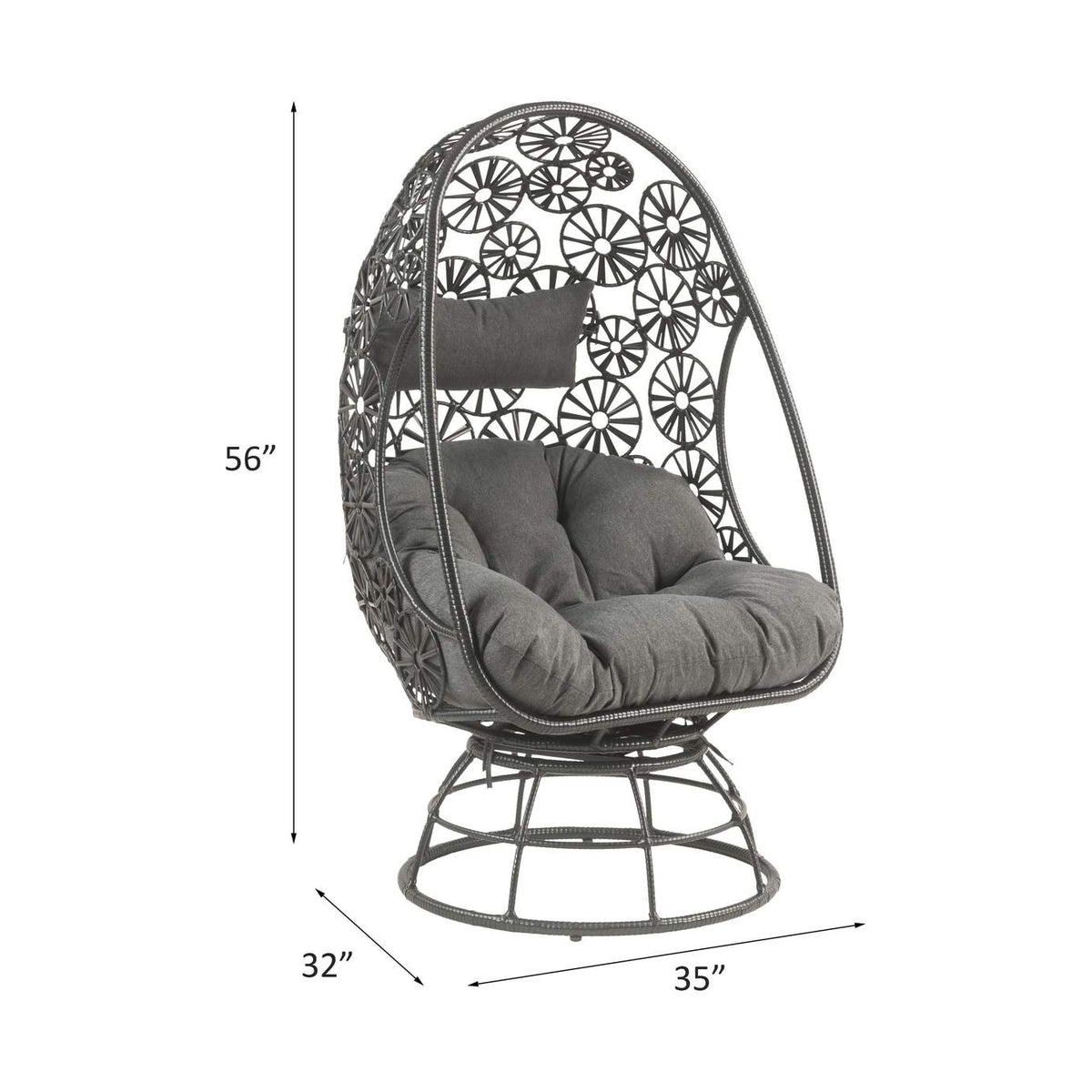 45113 Hikre Patio Lounge Chair and Side Table