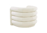 TOV-S68233 Curves Cream Velvet Lounge Chair