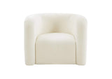 TOV-S68233 Curves Cream Velvet Lounge Chair