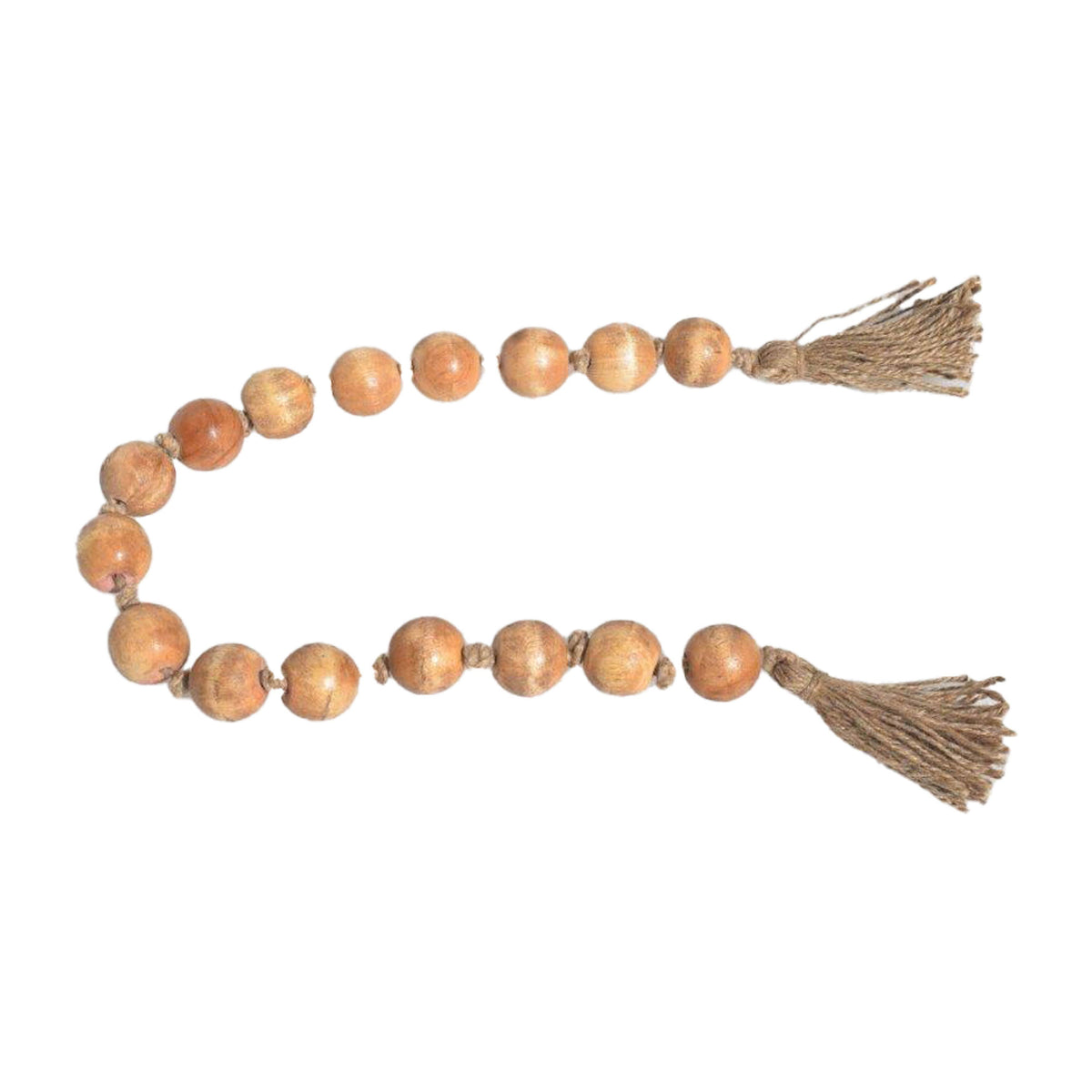 Wood 26" Bead Garland - Natural
