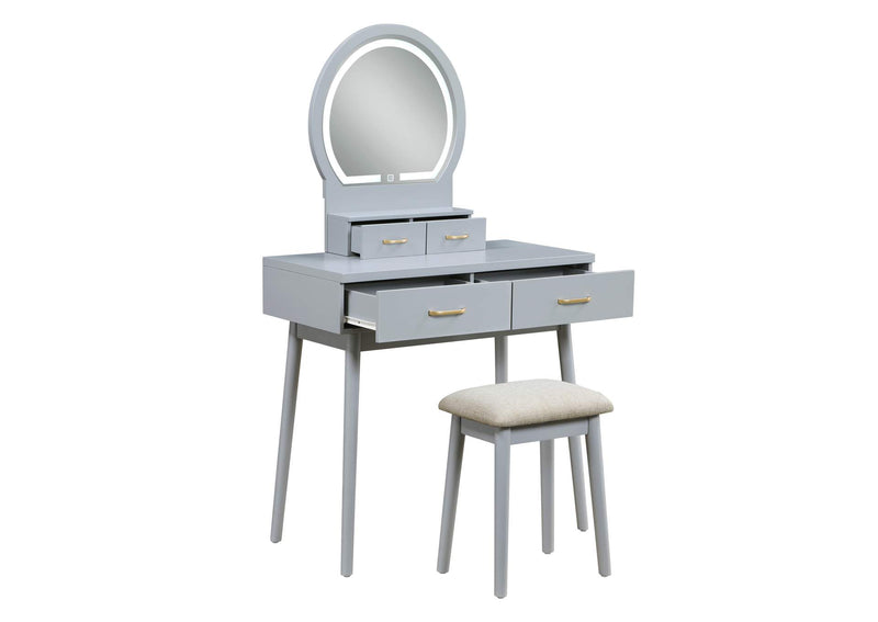 4565GY Dressing Table with Mirror