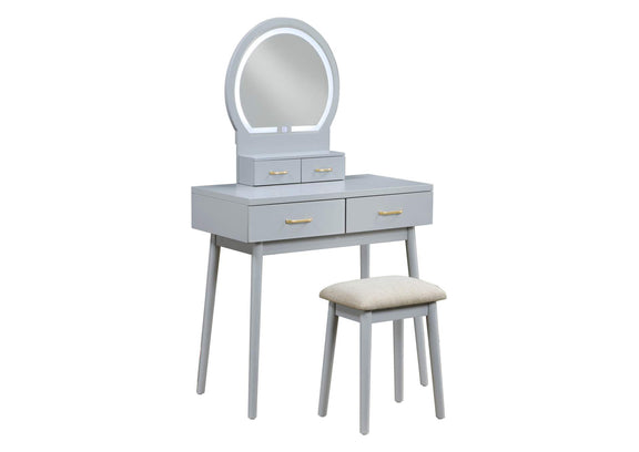 4565GY Dressing Table with Mirror
