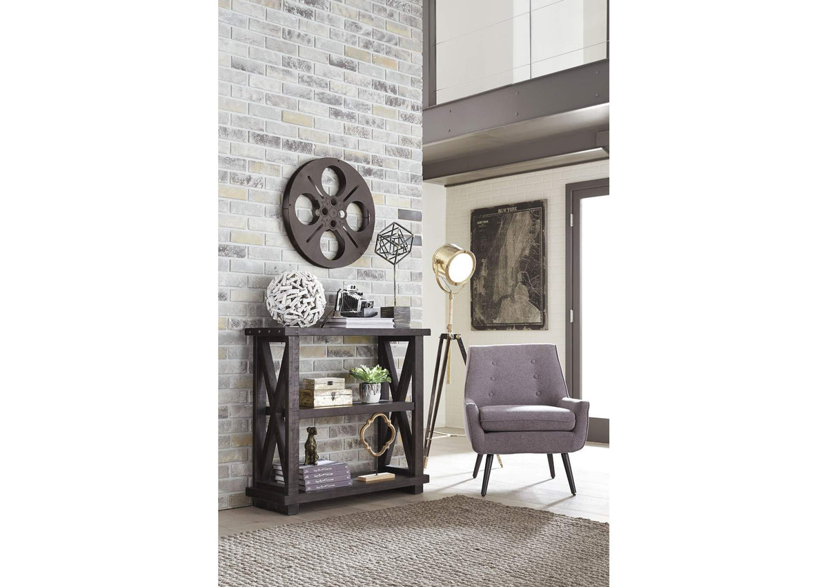 7YC9193936 Yosemite Solid Wood 36X39 Inch Bookshelf In Cafe
