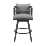 Zella - Outdoor Patio Swivel Bar Stool