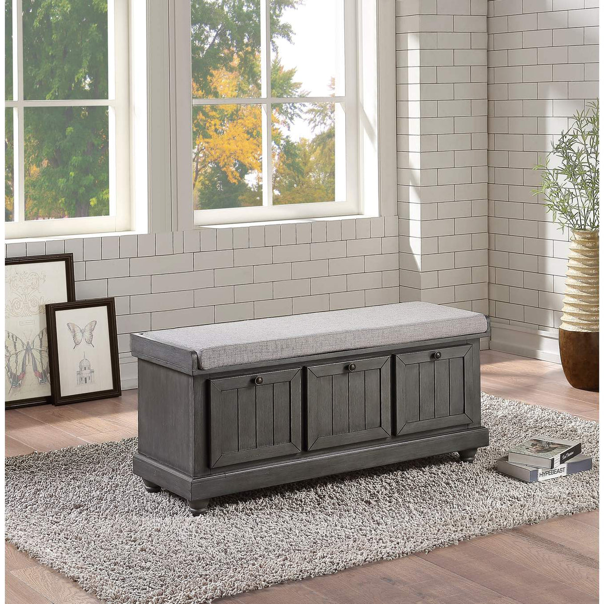 4586DG Woodwell Lift Top Storage Bench