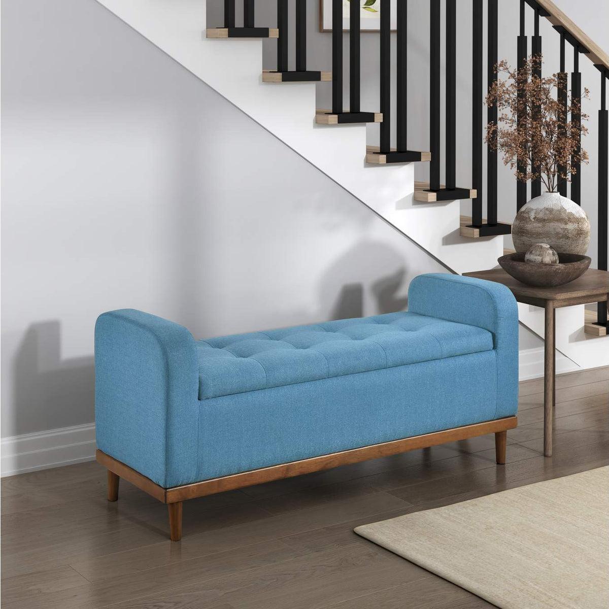 4590BU Brigitte Lift Top Storage Bench