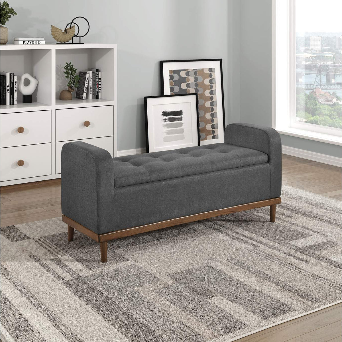 4590DG Brigitte Lift Top Storage Bench