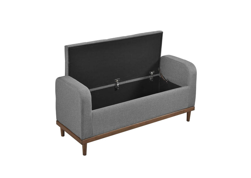 4590GY Brigitte Lift Top Storage Bench