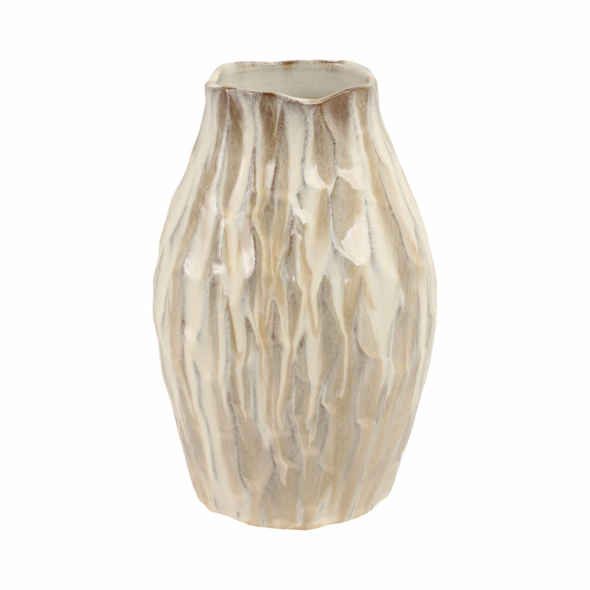 Albufeira Large Portugal Vase - Cream