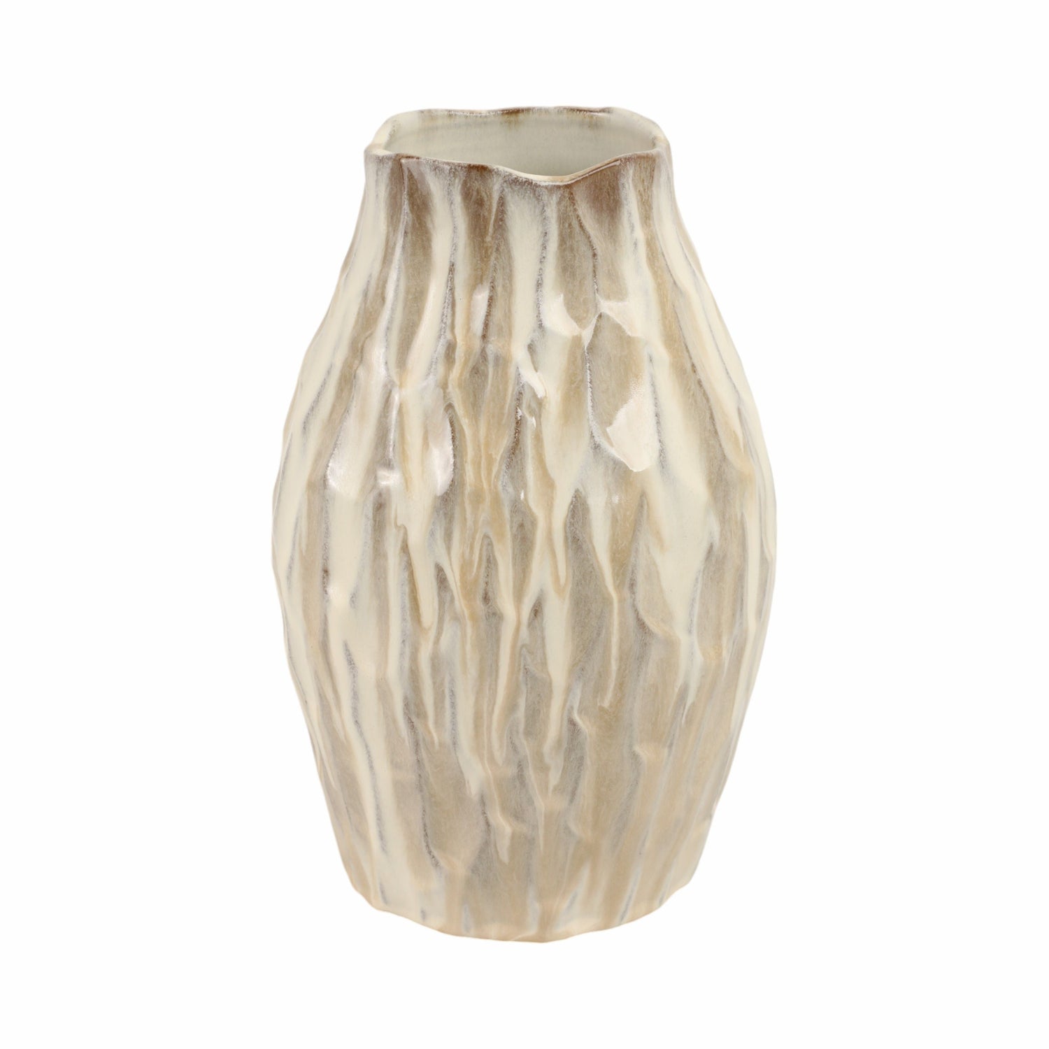 Albufeira Large Portugal Vase - Cream