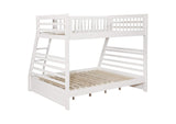 460180 Ashton 2-drawer Wood Twin Over Full Bunk Bed White