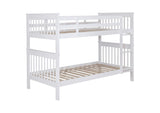 Chapman Wood Twin Over Twin Bunk Bed White