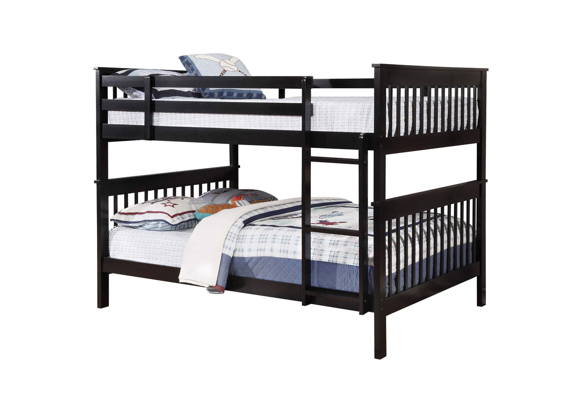 Chapman Wood Full Over Full Bunk Bed Black