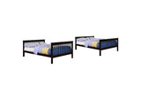 460359 Chapman Wood Full Over Full Bunk Bed Black