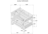 460359 Chapman Wood Full Over Full Bunk Bed Black