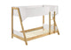 460510 Wyatt Wood Twin Over Twin Bunk Bed White and Natural