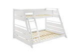 460593WHT Holden Wood Veneer Twin Over Full Bunk Bed White