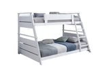 460593WHT Holden Wood Veneer Twin Over Full Bunk Bed White